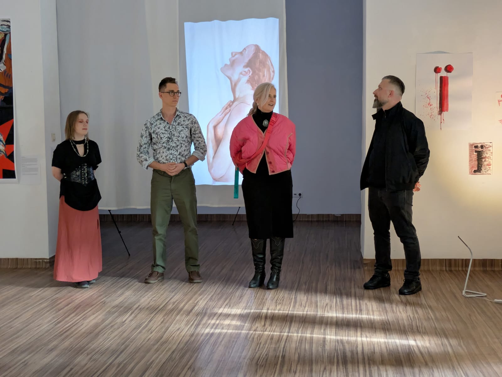 Otwarcie wystawy „Cześć, pogadamy? / Привіт, побалакаємо?” w Galerii -m- fot. P. Ptaszyńska